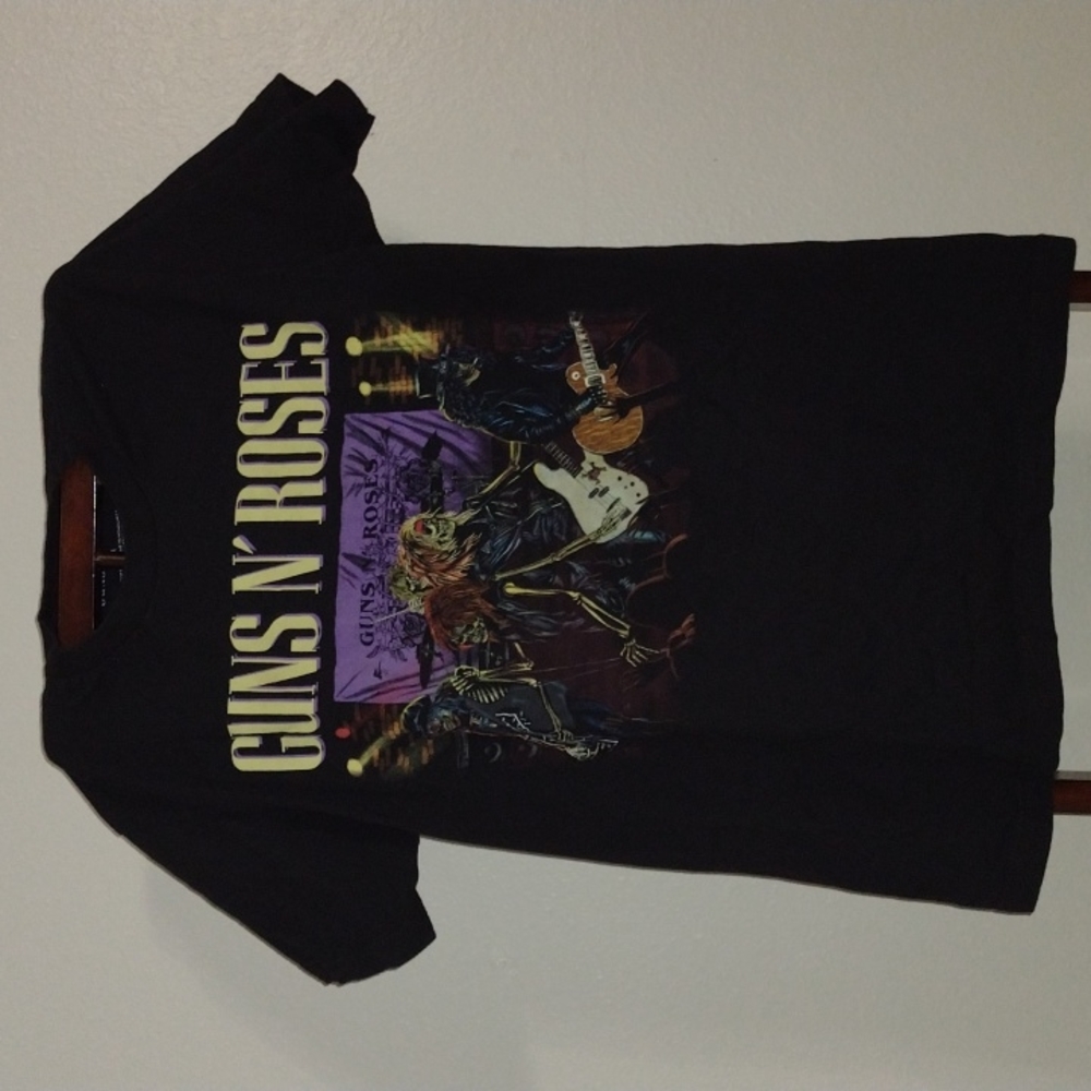 Guns and roses it's so easy band t shirt rock skeletons